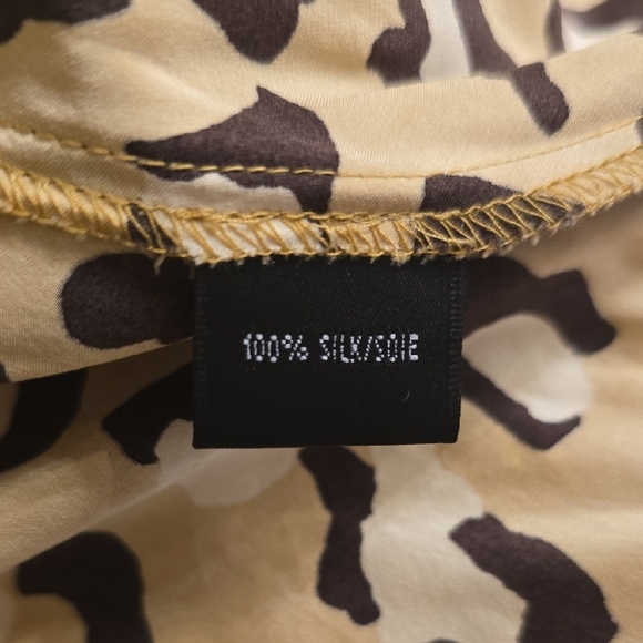 Lafayette 148 New York Black and Cream Long Sleeve Button Down Shirt - Picture 12 of 14